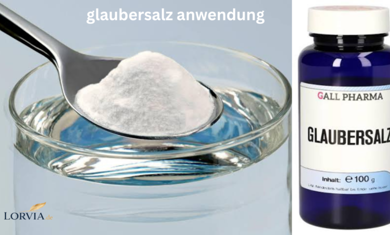 glaubersalz anwendung