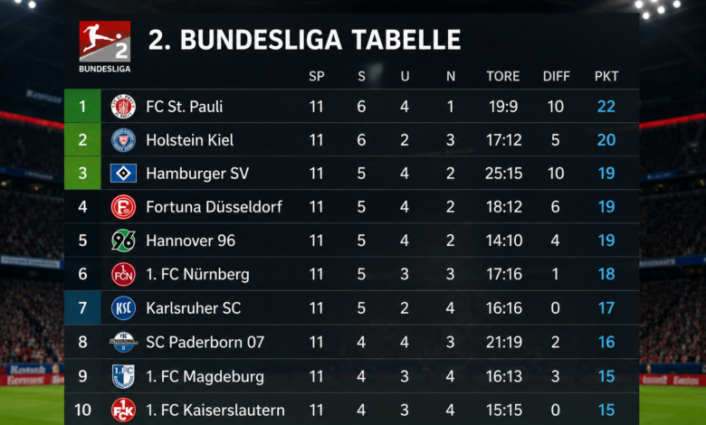 2. Bundesliga Tabelle