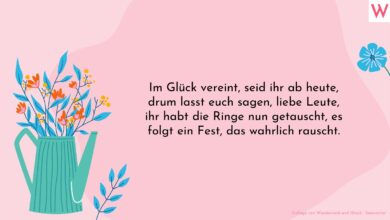 Sprüche zur Hochzeit