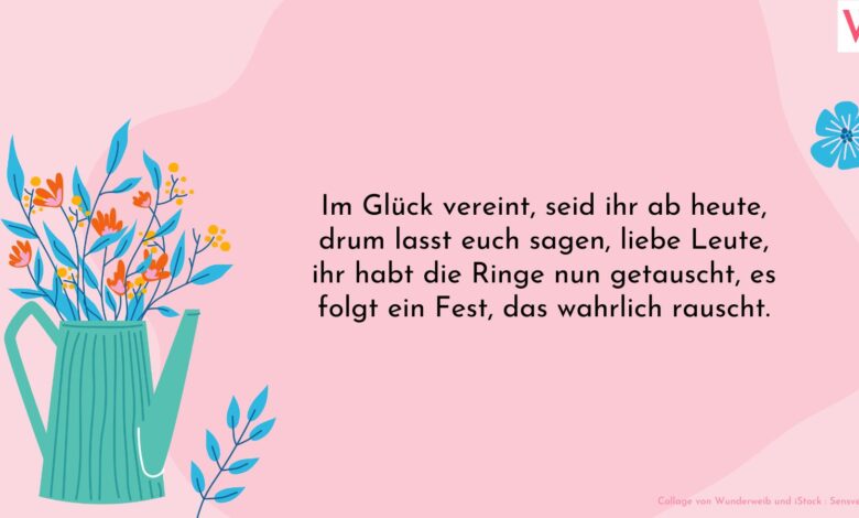 Sprüche zur Hochzeit